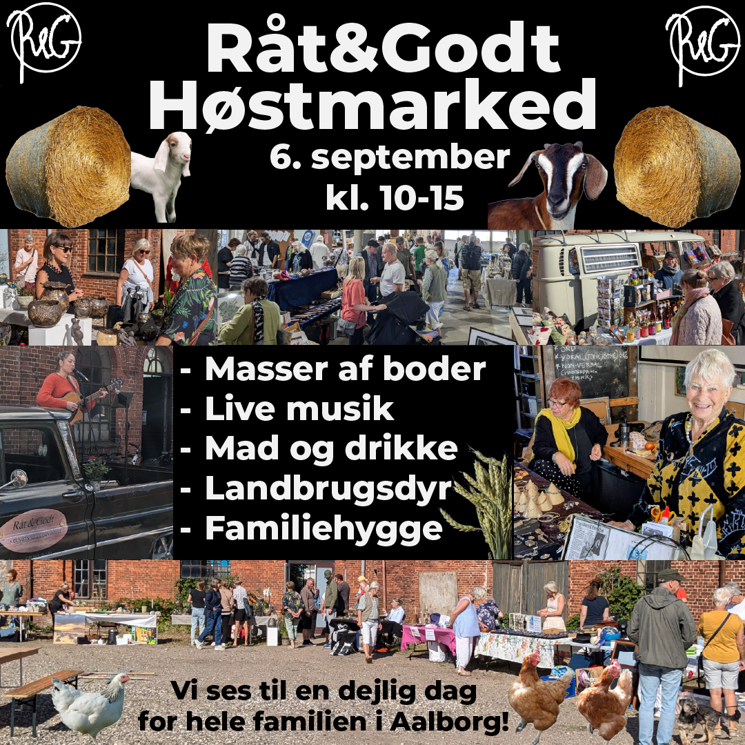 Råt&Godt Høstmarked lørdag d. 6. september - lej stand