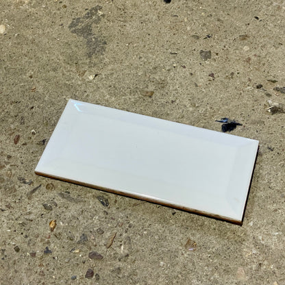 Hvide metrofliser 7,5 x 15 cm – 340 stk. (restparti)