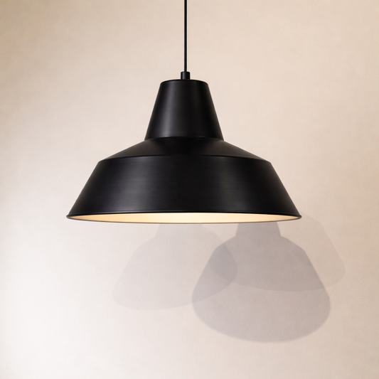 W4 værkstedslampe pendel by Axel Madsen