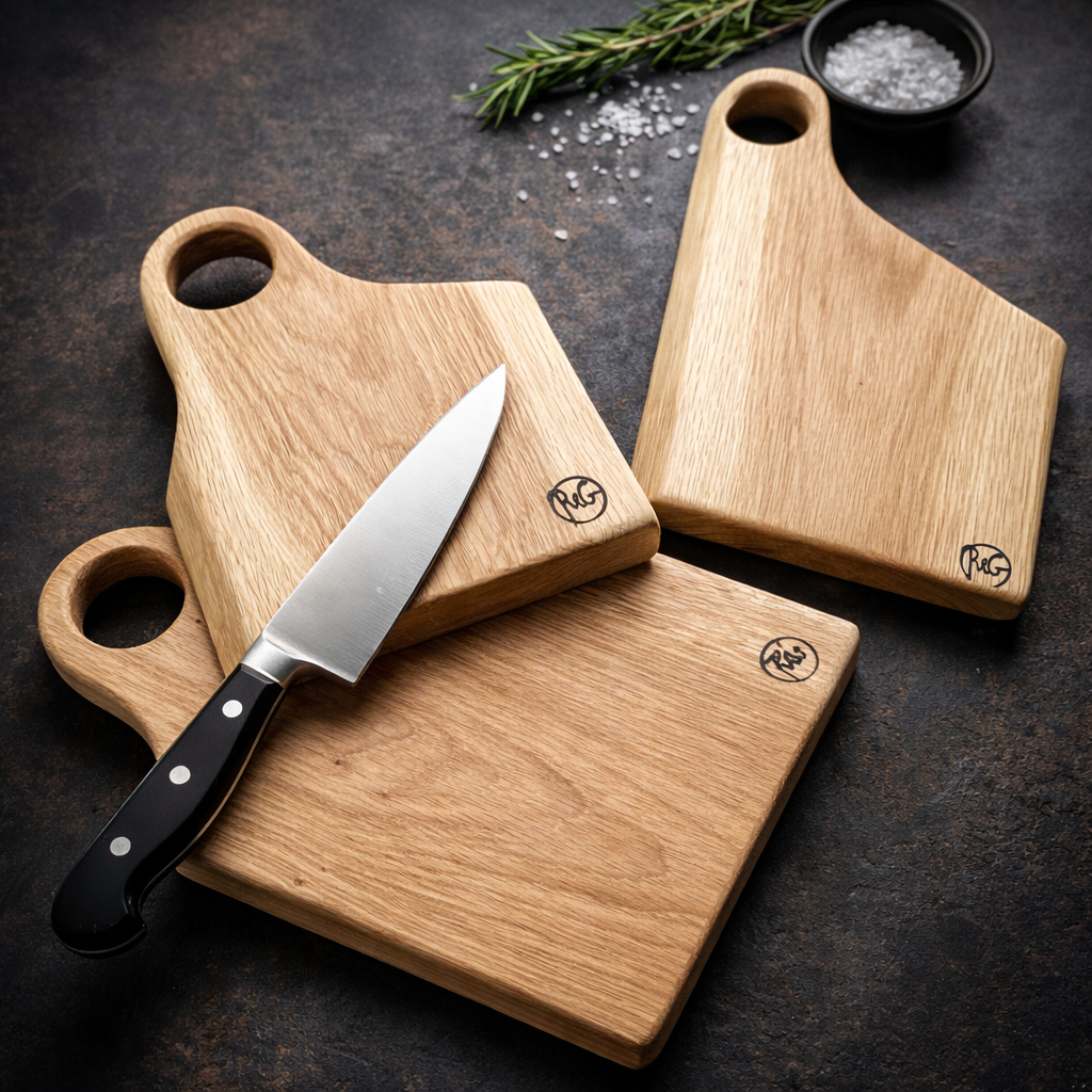 Skærebræt af massivt træ