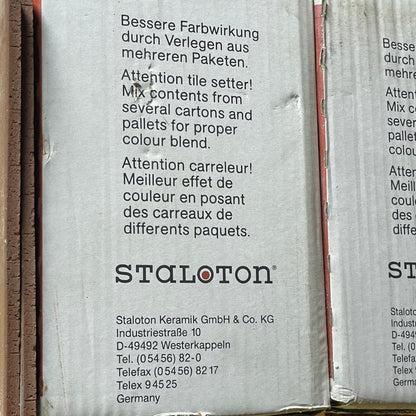 Staloton terracotta klinker (restparti) – to størrelser