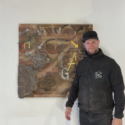 Skræddersyet vægbeklædning af egne genbrugsmaterialer